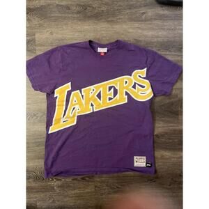 Los Angeles Lakers Mitchell Ness Big Face 20 Nba Mens T-Shirt Size Large